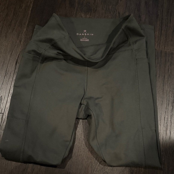 Danskin Dark Green Active Leggings - Picture 1 of 4